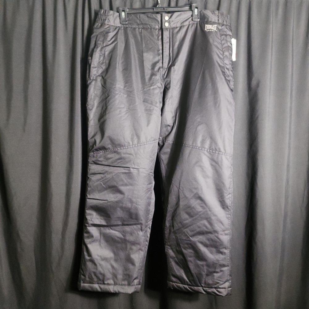 Everlast Sport Womens Size 1X Black Insulated Snow Pants Winter Trousers Kmart